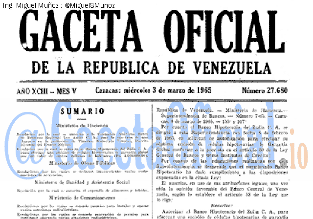 Gaceta Oficial 27680 del 3 Marzo 1965