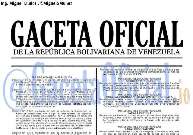 Gaceta Oficial 41566 del 17 Enero 2019