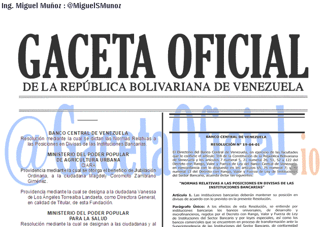 Gaceta Oficial 41611 del 5 Abril 2019