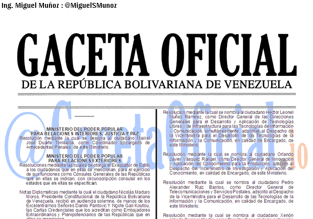 Gaceta Oficial 41616 del 12 Abril 2019