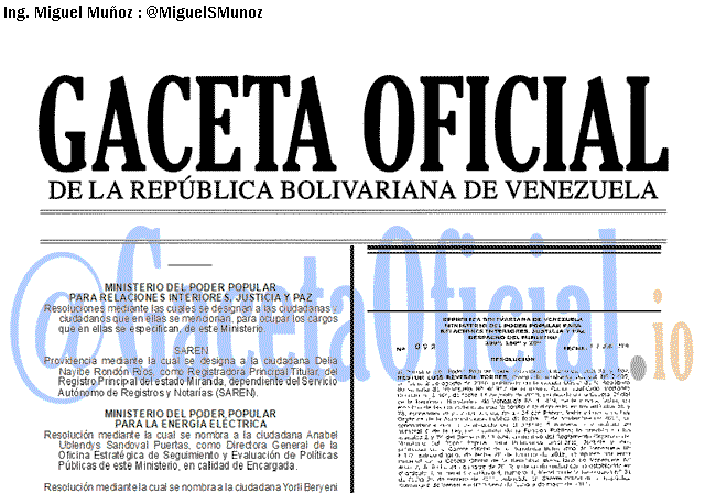 Gaceta Oficial 41654 del 13 Junio 2019
