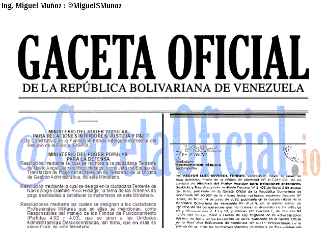 Gaceta Oficial 41735 del 10 octubre 2019