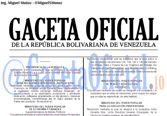 Gaceta Oficial 41742 del 21 octubre 2019