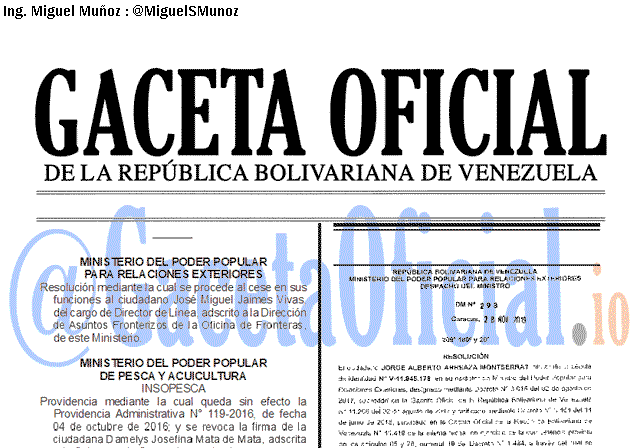 Gaceta Oficial 41771 del 29 noviembre 2019