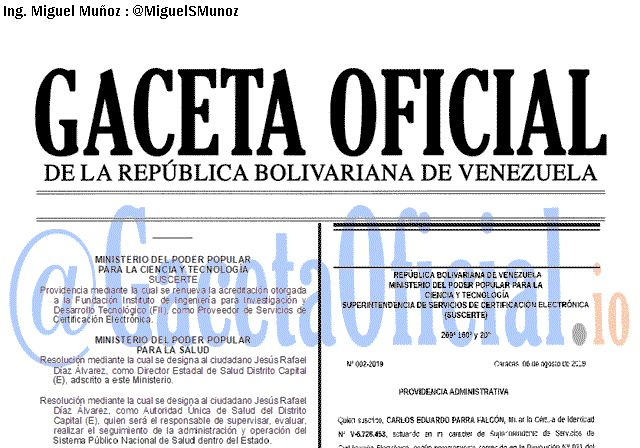 Gaceta Oficial 41772 del 2 Diciembre 2019