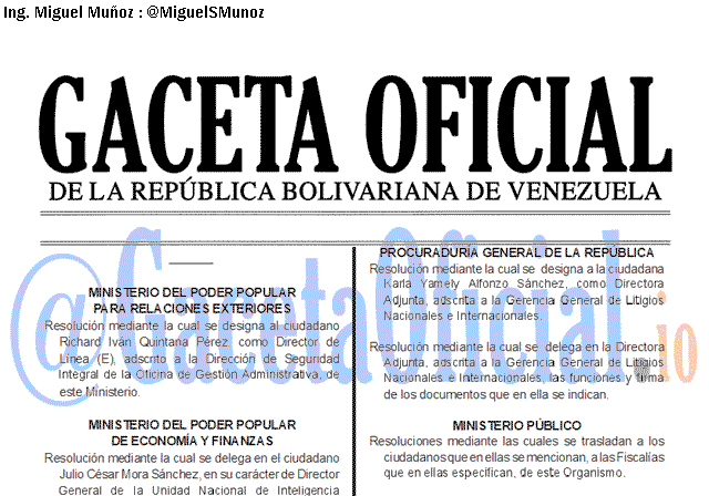 Gaceta Oficial 41778 del 10 Diciembre 2019