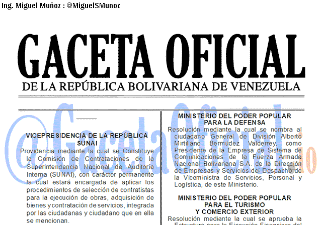 Gaceta Oficial 41790 del 30 Diciembre 2019 Gaceta Oficial 41790 del 30 Diciembre 2019