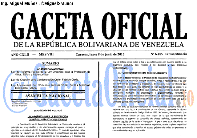 Gaceta Oficial 6185 del 8 junio 2015