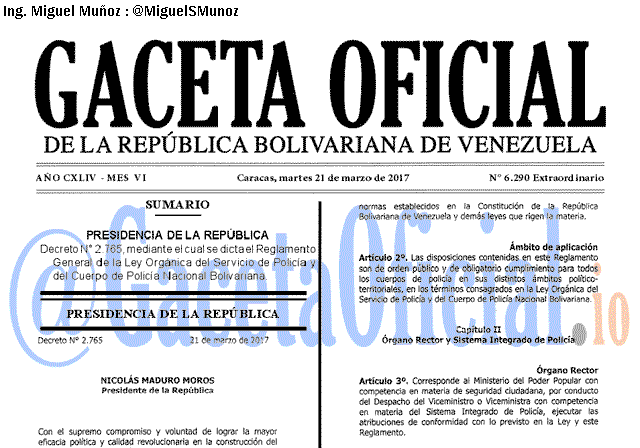 Gaceta Oficial 6290 del 21 marzo 2017