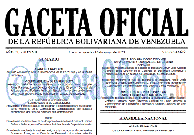 Gaceta Oficial, Gaceta 42629, Gaceta 42629 HD, Gaceta #42629, Gaceta Oficial Venezuela #42629