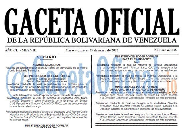 Venezuela Gaceta Oficial 42636 del 25 mayo 2023 Gaceta Oficial, Gaceta 42636, Gaceta 42636 HD, Gaceta #42636, Gaceta Oficial Venezuela #42636