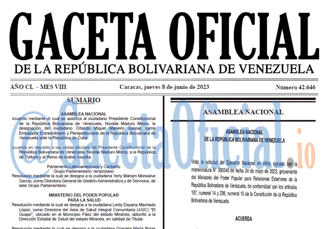 Gaceta Oficial, Gaceta 42646, Gaceta 42646 HD, Gaceta #42646, Gaceta Oficial Venezuela #42646