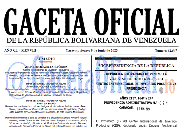 Gaceta Oficial, Gaceta 42647, Gaceta 42647 HD, Gaceta #42647, Gaceta Oficial Venezuela #42647