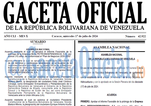 Gaceta Oficial, Gaceta 42922, Gaceta 42922 HD, Gaceta #42922, Gaceta Oficial Venezuela #42922
