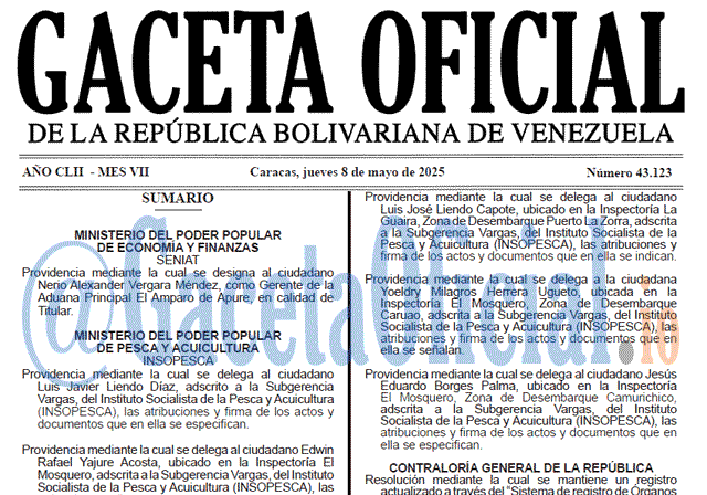 Gaceta Oficial, Gaceta 43123, Gaceta 43123 HD, Gaceta #43123, Gaceta Oficial Venezuela #43123