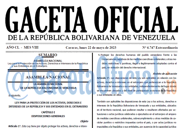 Gaceta Oficial, Gaceta 6747, Gaceta 6747 HD, Gaceta #6747, Gaceta Oficial Venezuela #6747