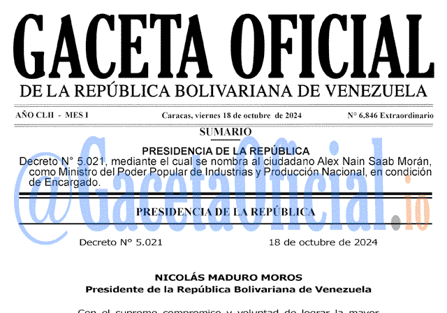 Gaceta Oficial, Gaceta 6846, Gaceta 6806 HD, Gaceta #6846, Gaceta Oficial Venezuela #6846