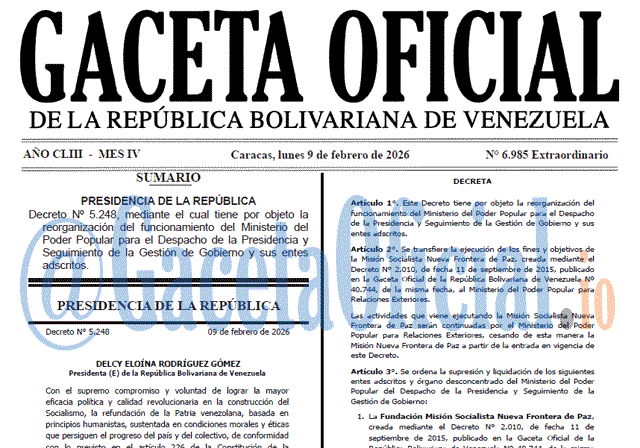 Gaceta Oficial, Gaceta 6985, Gaceta 6985 HD, Gaceta #6985, Gaceta Oficial Venezuela #6985