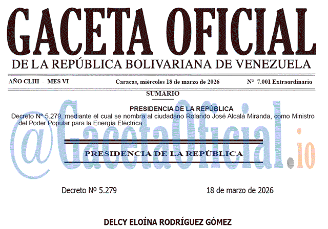 Gaceta Oficial, Gaceta 7001, Gaceta 7001 HD, Gaceta #7001, Gaceta Oficial Venezuela #7001