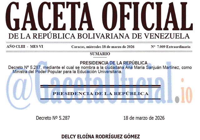 Gaceta Oficial, Gaceta 7009, Gaceta 7009 HD, Gaceta #7009, Gaceta Oficial Venezuela #7009