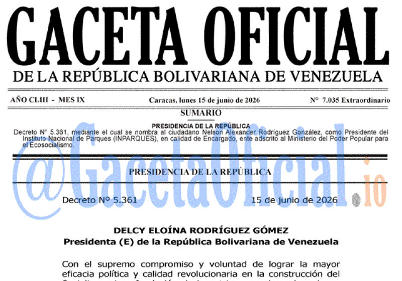 2026-06-15 Gaceta Oficial Venezuela #7035